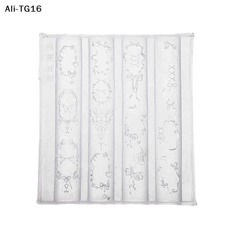 

1 шт. силиконовая форма для ногтей, милый кружевной цветок, бабочка, бант, украшения для дизайна ногтей, шаблон, дизайн «сделай сам», прозрачные трафареты для маникюра