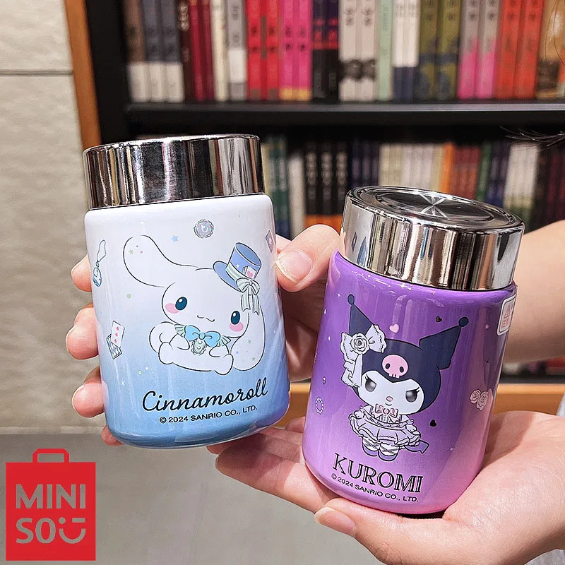 

MINISO Series Mini Pocket Cup Cartoon Printed Cute Insulated Cup 316 Stainless Steel Water Cup Children'S Portable Water Cup
