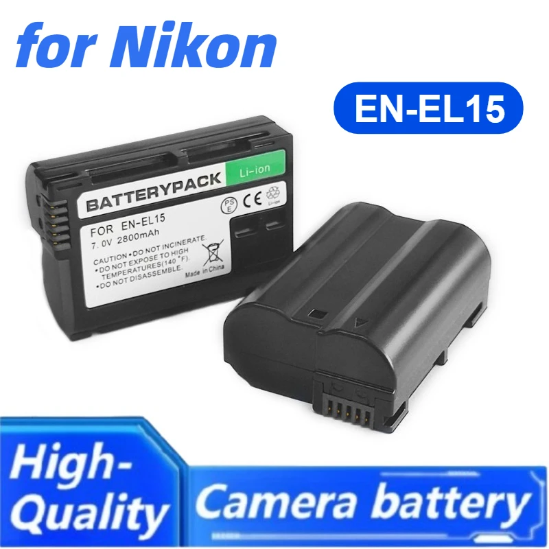 EN-EL15A EN-EL15C EL15 EN EL15 Battery + Charger for Nikon D500, D610, D750, D800, D810, D850, D7000, D7100, D7500