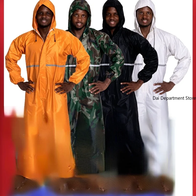 

New Conjoined raincoats overalls motorcycle raincoat fission rain suit rain coat oil-proof and paint dust-proof safety clothing