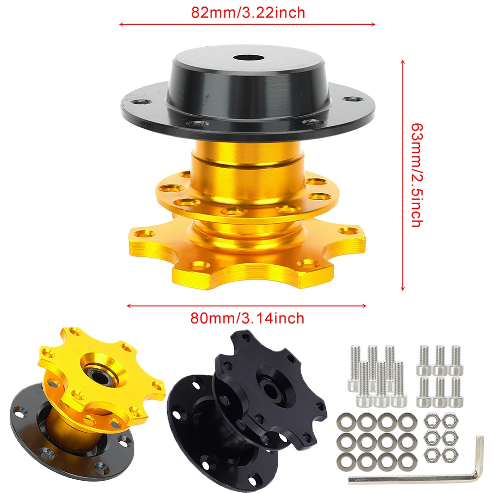 

Быстроразъемные рулевые колеса, адаптер для ступицы, универсальный алюминиевый комплект ступицы колеса, комплект для 6-отверстий втулки рулевого колеса