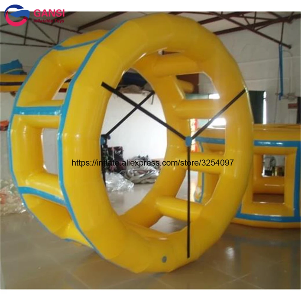 Rolling inside Inflatable Water Wheel Roller for Water Park Sport Game