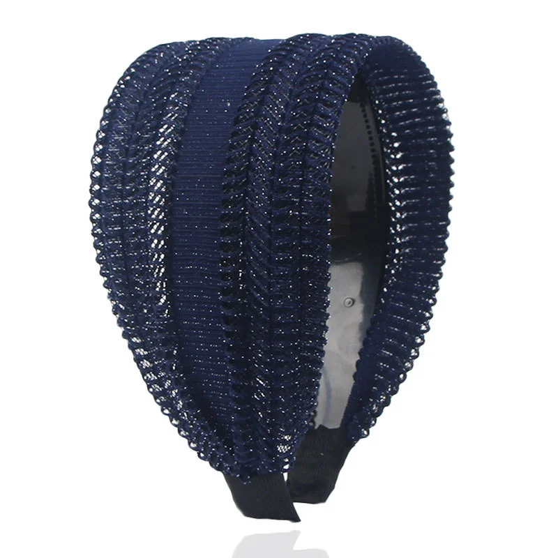 Luxury Solid Wide Headbands For Women Girls Hair Band Hoop Headwear Fashion Soft Elastic Hairbands Female Hair Accessories