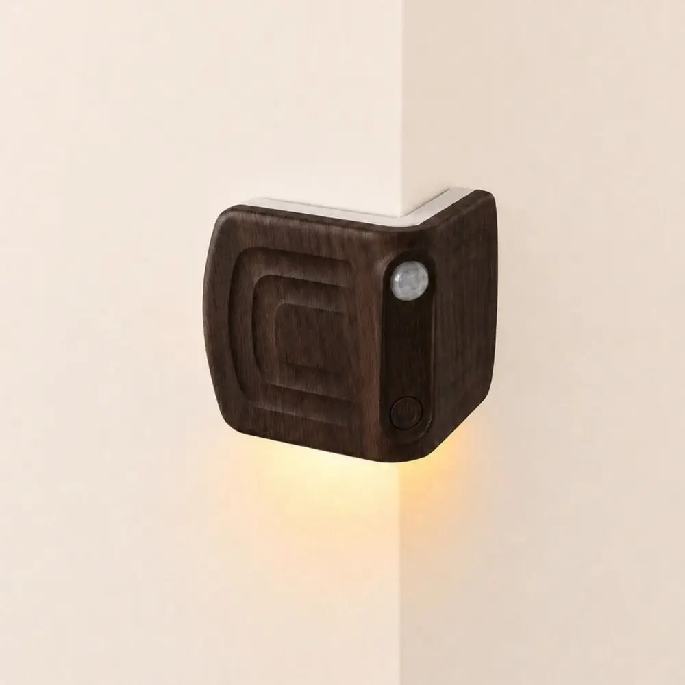 Magnetic Wall Corner Night Ligh Waterproof USB Rechargeable Motion Sensor Wall Light Easy Installation 3 Colors LED Night Light
