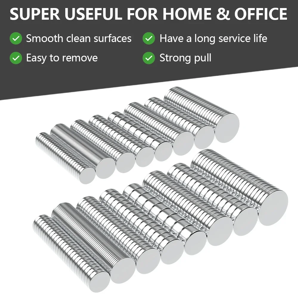 8x2 10x2 10x3 12x2 15x2mm N35 Super Strong Neodymium Magnet Round NdfeB Powerful Permanent Magnetic imanes Refrigerator Magnets