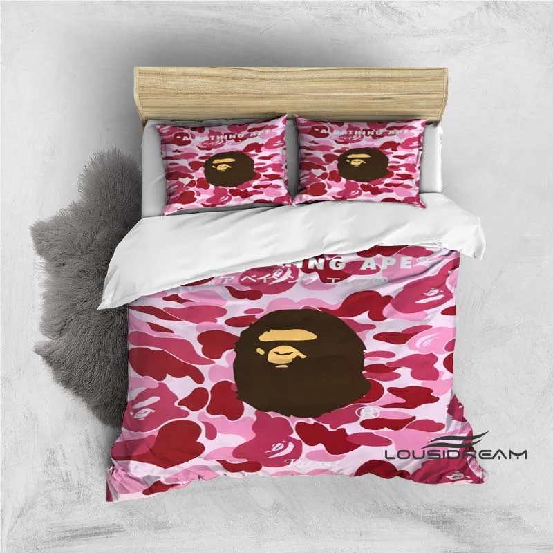 3D Customizable Trendy Shark Camouflage Creative Bedding Set Elegant Bedding Set Down Duvet Cover Bed Cover Holiday Gift