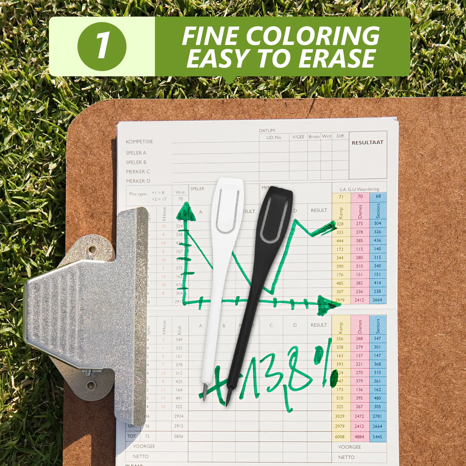 

40pcs Golf Scoring Pencils 2B Smooth Writing Portable Multi-Functional Sketching Drawing Tool For Office Home Church Art Design