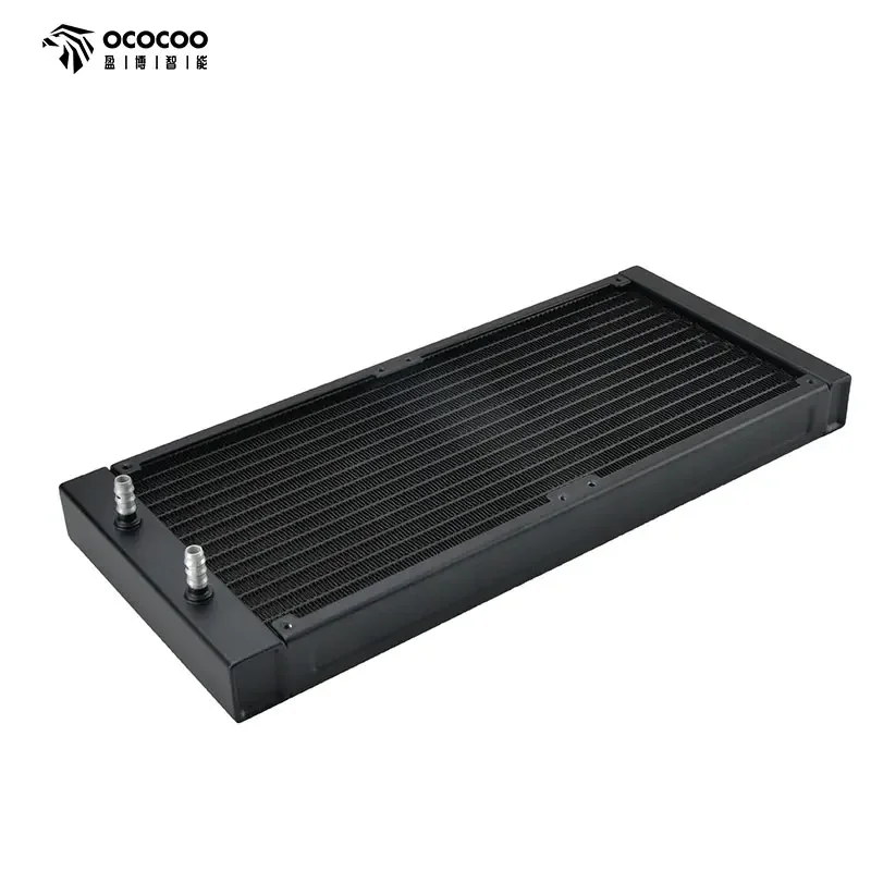 

OCOCOO Water Cooling System DIY 280mm Aluminium Water Cooling G1/4 Thread N6 Fixed Water Cooling Heatsink DIY Fittings 140 Fan