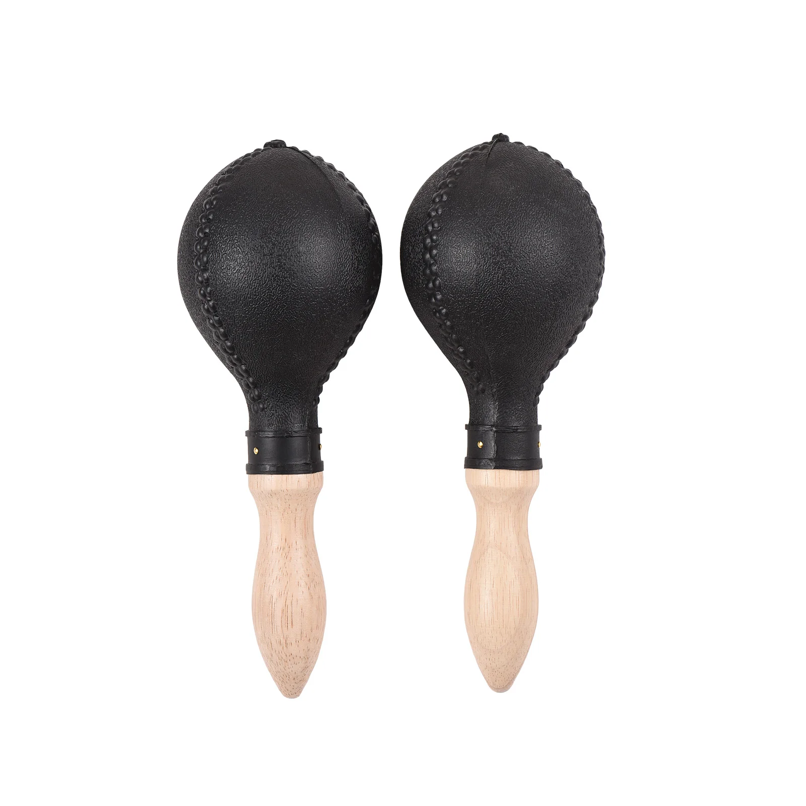 1 Pair 25cm Maracas Sand Hammer Percussion Musical Instruments Plastic Shell Wooden Handles Rhythm Wood Concert Maracas