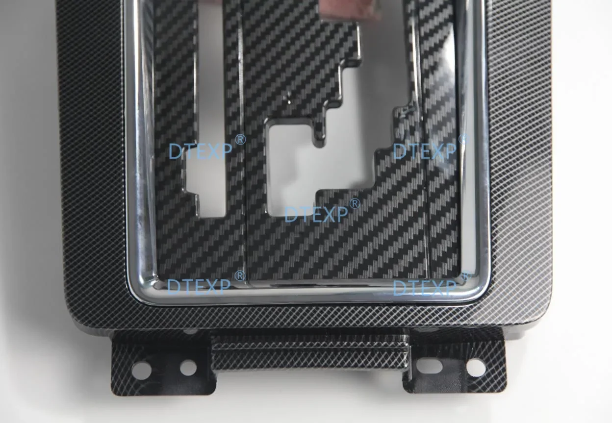 1 Pcs LHD Carbon Fiber Coating Shift or Gear Box Cover for Lancer CY 8010A189 Interior Board for Fortis MT Decoration for Evo