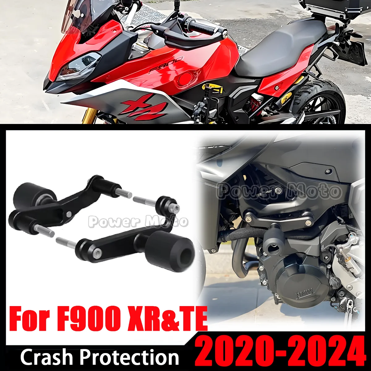 

Motorcycle Falling Protection Fit For BMW F900XR TE F900 XR 2020-2024 Engine Frame Slider Fairing Guard Crash Pad Side Protector