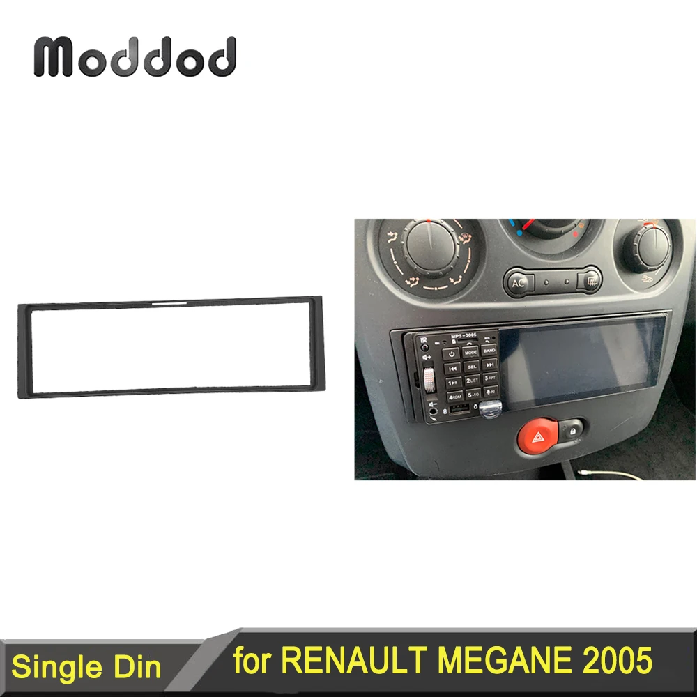 One Din Car Audio Fascia for RENAULT Clio Modus Megane Scenic Stereo Dash Kit Fitting Installation Facia Face Panel Frame