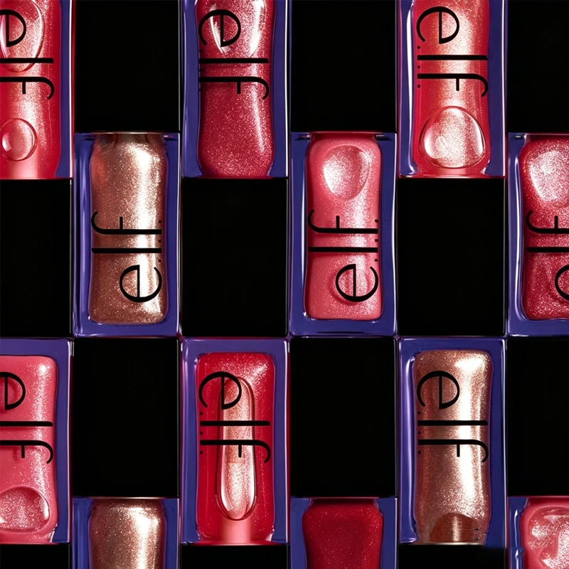 Brillo Labial Elf, Fácil de Aplicar, Bálsamo Labial Brillante, Hidratante, Nutritivo, Reparador, Mejora la Sequedad, Crea un Brillo Labial Naturalmente Voluminoso