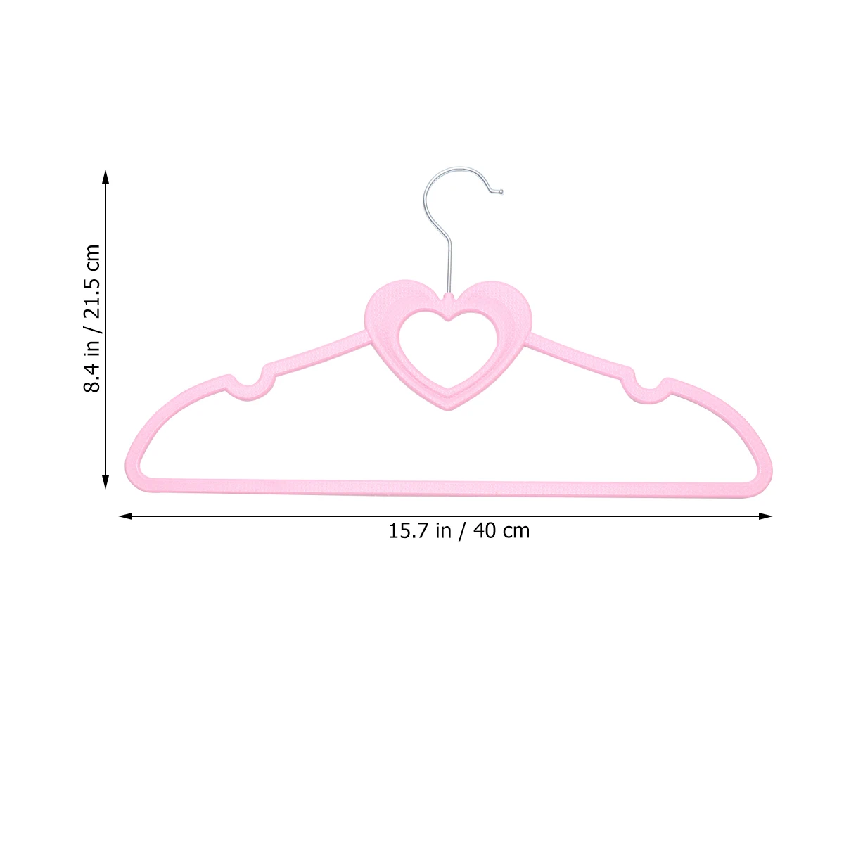 

10pcs Pink Clothes Hanger Zinc Material Strong Hanging Racks Wardrobe Plastic Shape Home Decor Garments