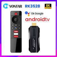 Rockchip RK3528 Quad Core 64bit Cortex A53 X88 TV Stick Android13 ATV UI Support 8K Video 4K 60fps Wifi6 BT5.0 Set Top Box 2GB