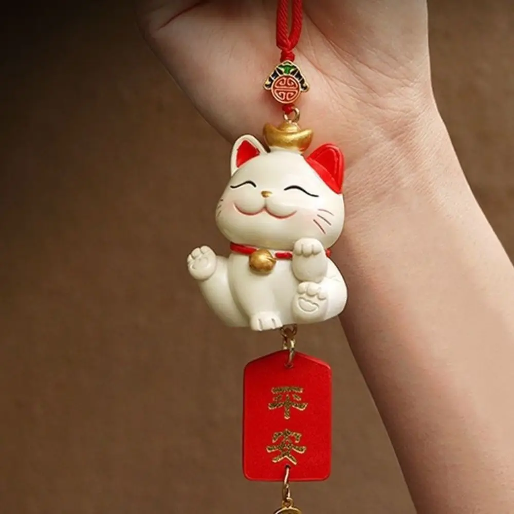 Gifts Japanese Lucky Cat Car Pendant Creative Cute Hanging Car Ornaments Blessing New Year Car Interior Accessories Office