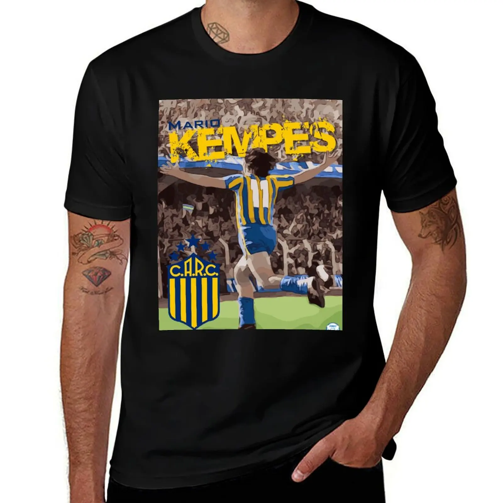 Mario Kempes Rosario Central T-Shirt boys animal print plus size clothes custom t shirt workout shirts for men