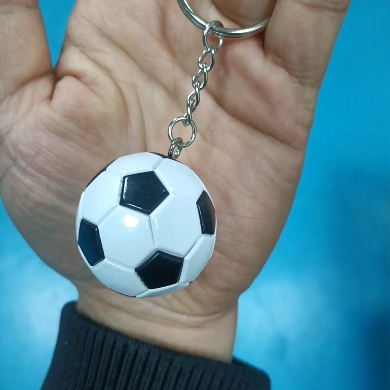 European Mini Football Keychain Sports Themed Souvenir Keychain Soccer Rewards Backpack Pendant Keyring Backpack Key Decor Gift view 3