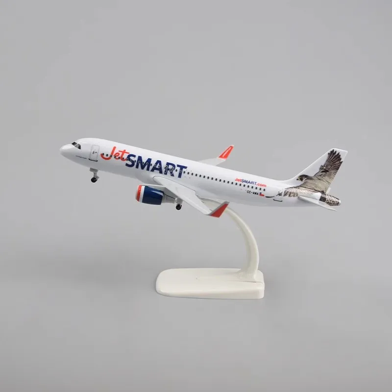 Airplane Model 20CM Jetstar Airways Airbus A320 Model Toy Aircraft Diecast Metal Model Plane with Stand for Aviation Enthusiasts