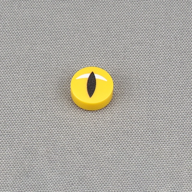 

MOC 10PCS Part Brick 98138 Horror Printed Doctor's Magic Eye Pattern Building Blocks Yellow Snake Eyes Compatible Board Toy Gift