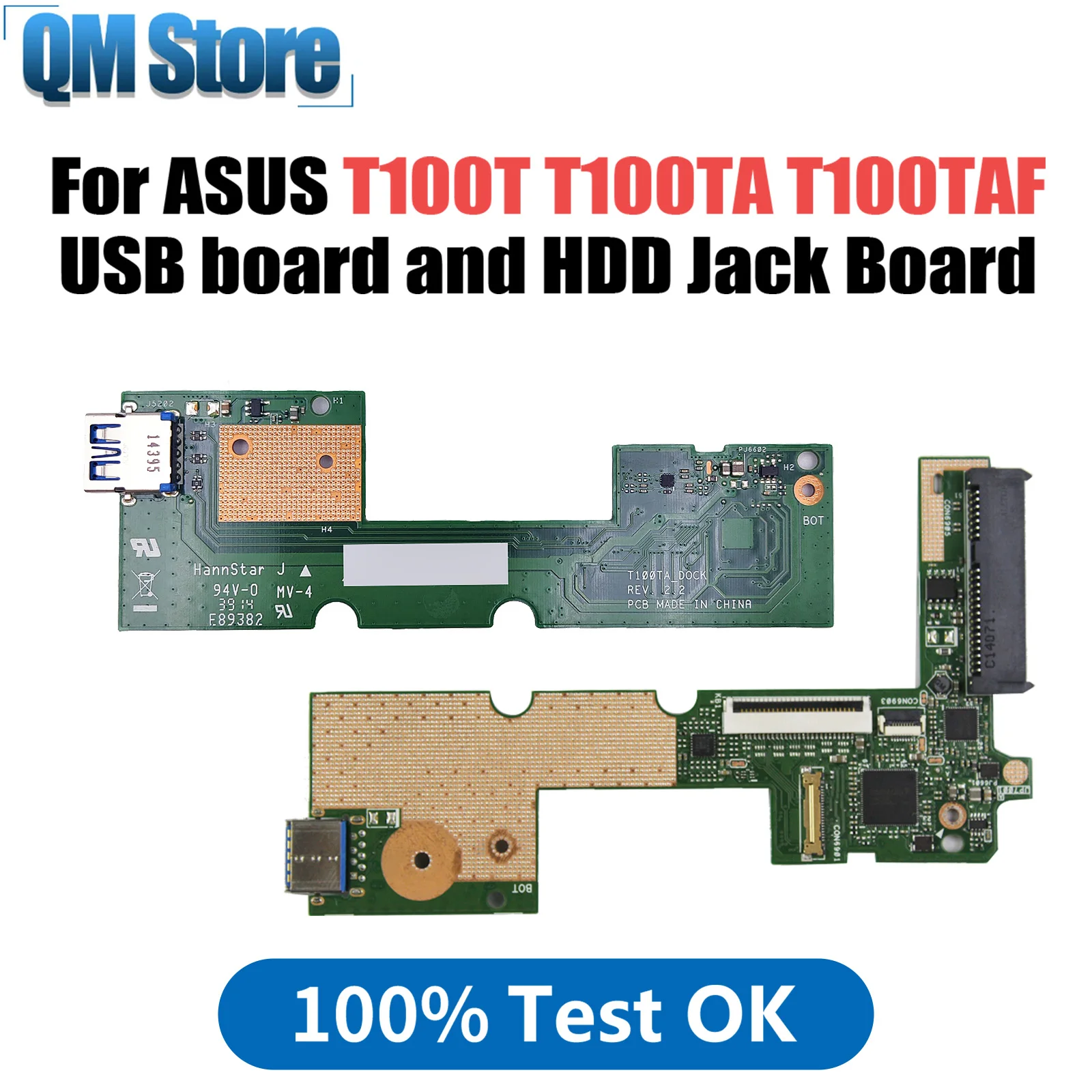 

For Asus T100t T100TA T100TAF USB connector port board and Laptop HDD Jack Board 100% Tested Fast Ship