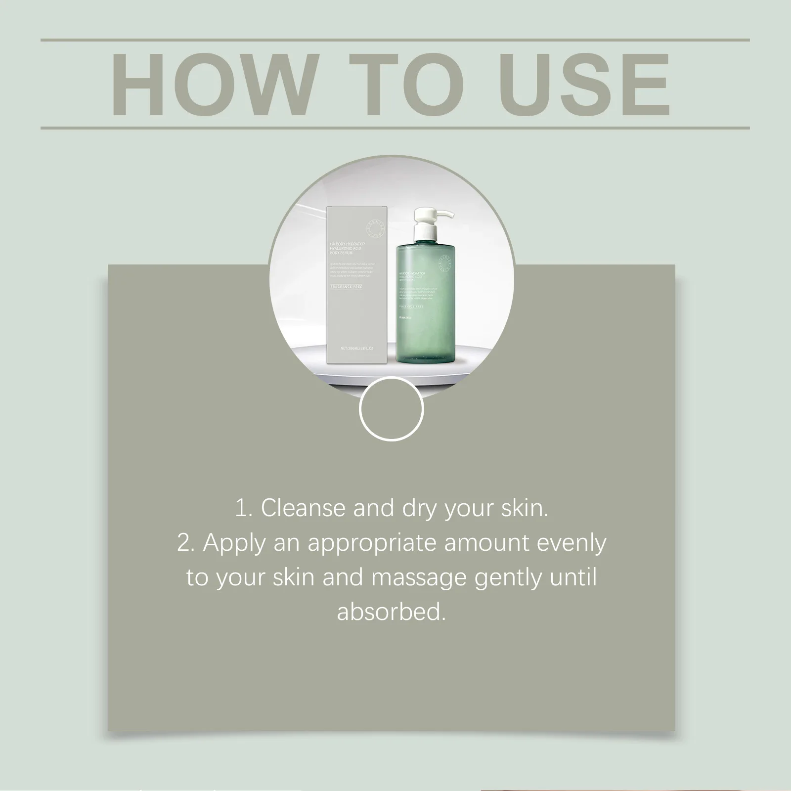 Hyaluronic Acid Body Serum Long Lasting Moisturizing Enhance Firmness Improve Skin Elasticity Nourishing Refreshing Body Essence