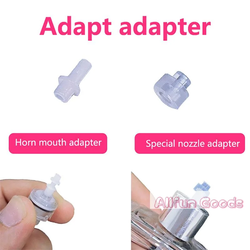 [T5]2Pcs Perfume Bottle Adapter Horn Mouth Nozzle Connector Refill Dispensing Tool