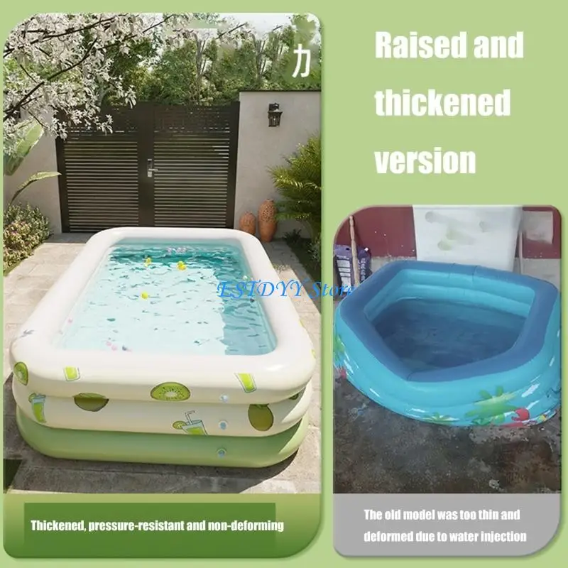 

G6DE утолщенный открытый игровой бассейн с мультяшным узором, большой надувной бассейн, игровой бассейн с водой из ПВХ для и