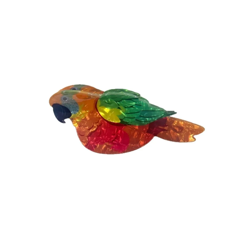 

Sweet Parrot Acrylic Hair Claw Lifelike Korean Style Bird Hair Clip Headwear Crab Clip Cartoon Animal Shark Clip Girls