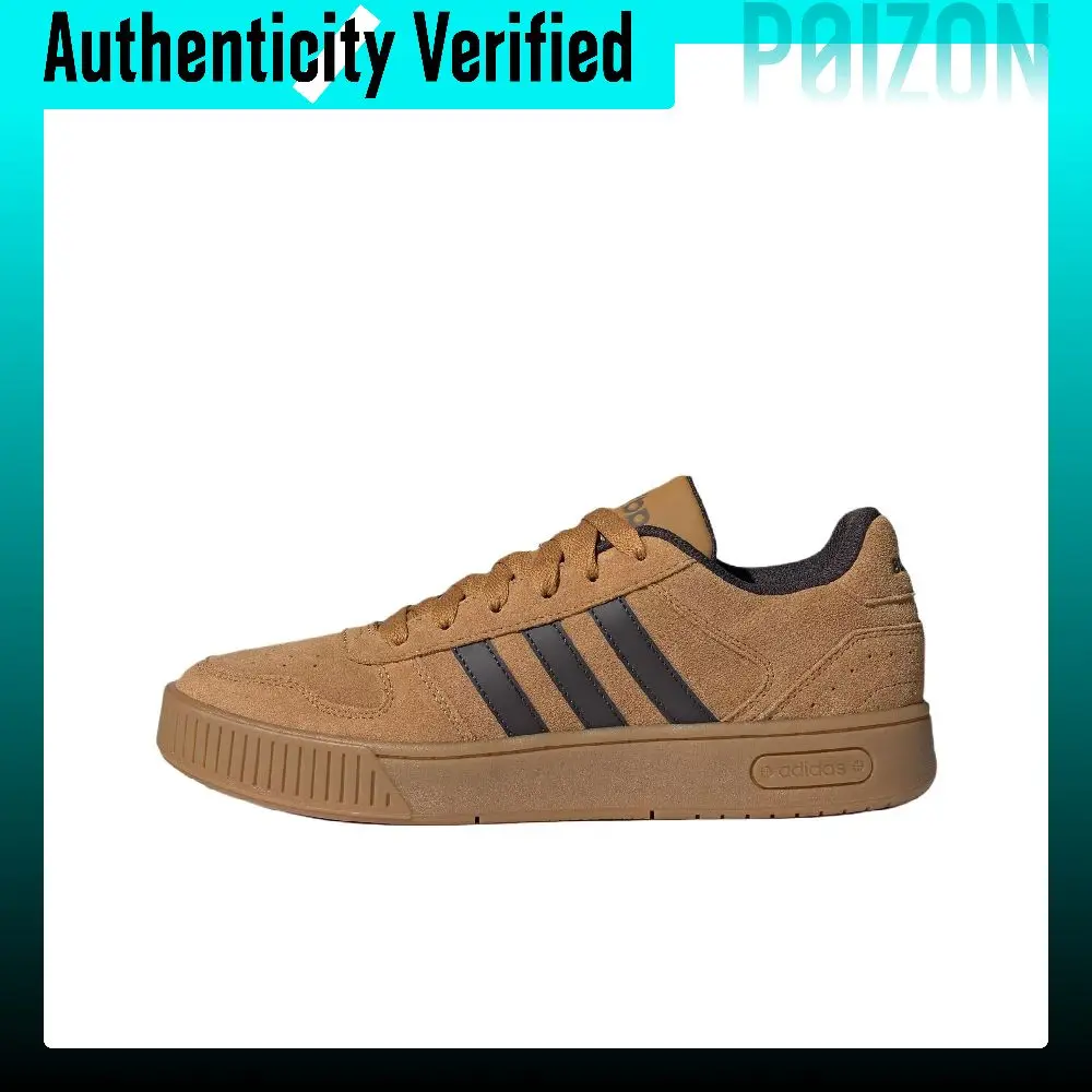 adidas-d-pad-classic-slip-resistant-abrasion-resistant-low-top-skateboard-shoes-unisex-black-brown-kk1415