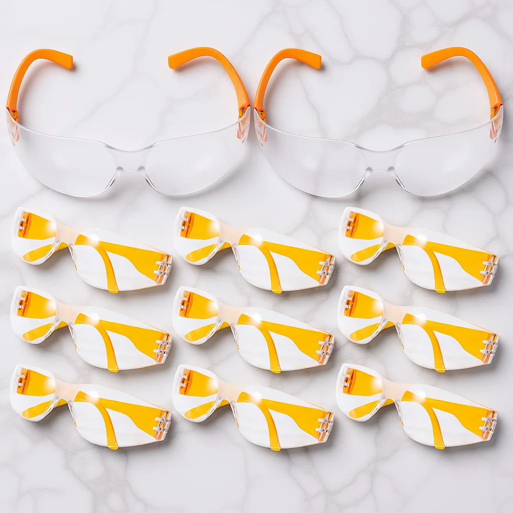 

12Pcs Protective Goggles Stylish Waterproof Eyewear for Safe Swimming and Outdoor Activities Safe Goggles