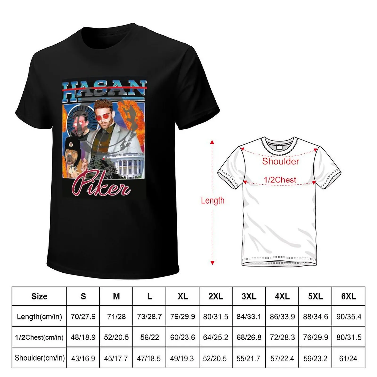 Journalist Hasan Piker Retro Style Limited Edition T-Shirt Sun Block Outdoor T-Shirt