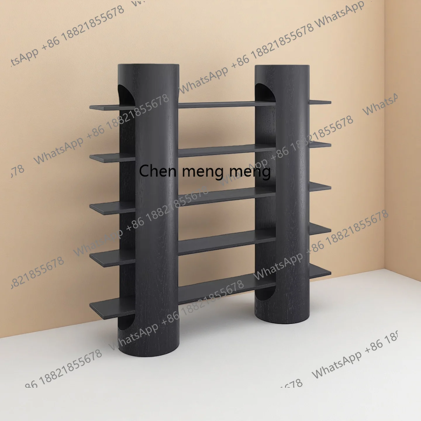 

Скандинавский минималистичный многослойный стеллаж для хранения черного дерева, домашний органайзер, книжная полка, стеллаж для хранения, стеллаж для выставки товаров, книжный шкаф