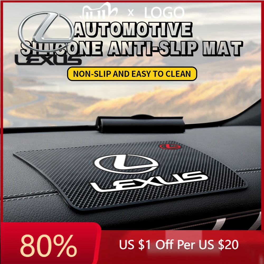 

2026 Hot Interior Stickers Car Dashboard Silicone Non Slip Mat Phone Holder Anti-skid Pad For Lexus UX250h RX450h CT200h NX300h