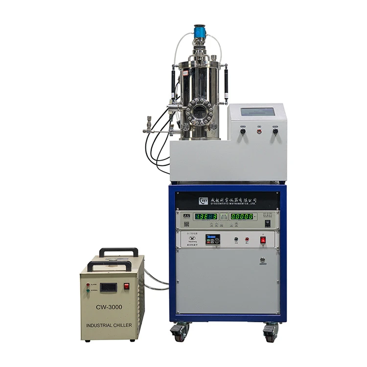 Laboratory scale vacuum thermal evaporation system with rotating sample stand for sample prepare for SEM and TEM measurement