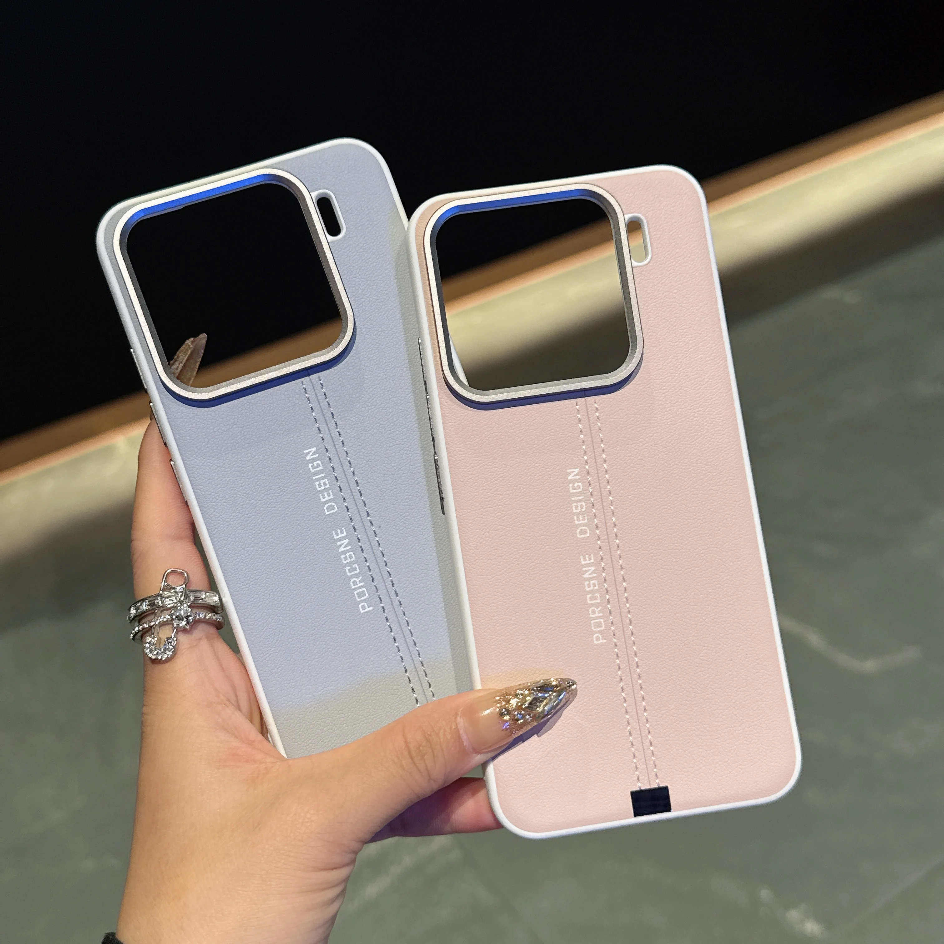 Luxury Leather Case With Metal Button For Xiaomi 15Ultra Mi15 14 Pro Business Phone Cover Camera Protection Shockproof Casing