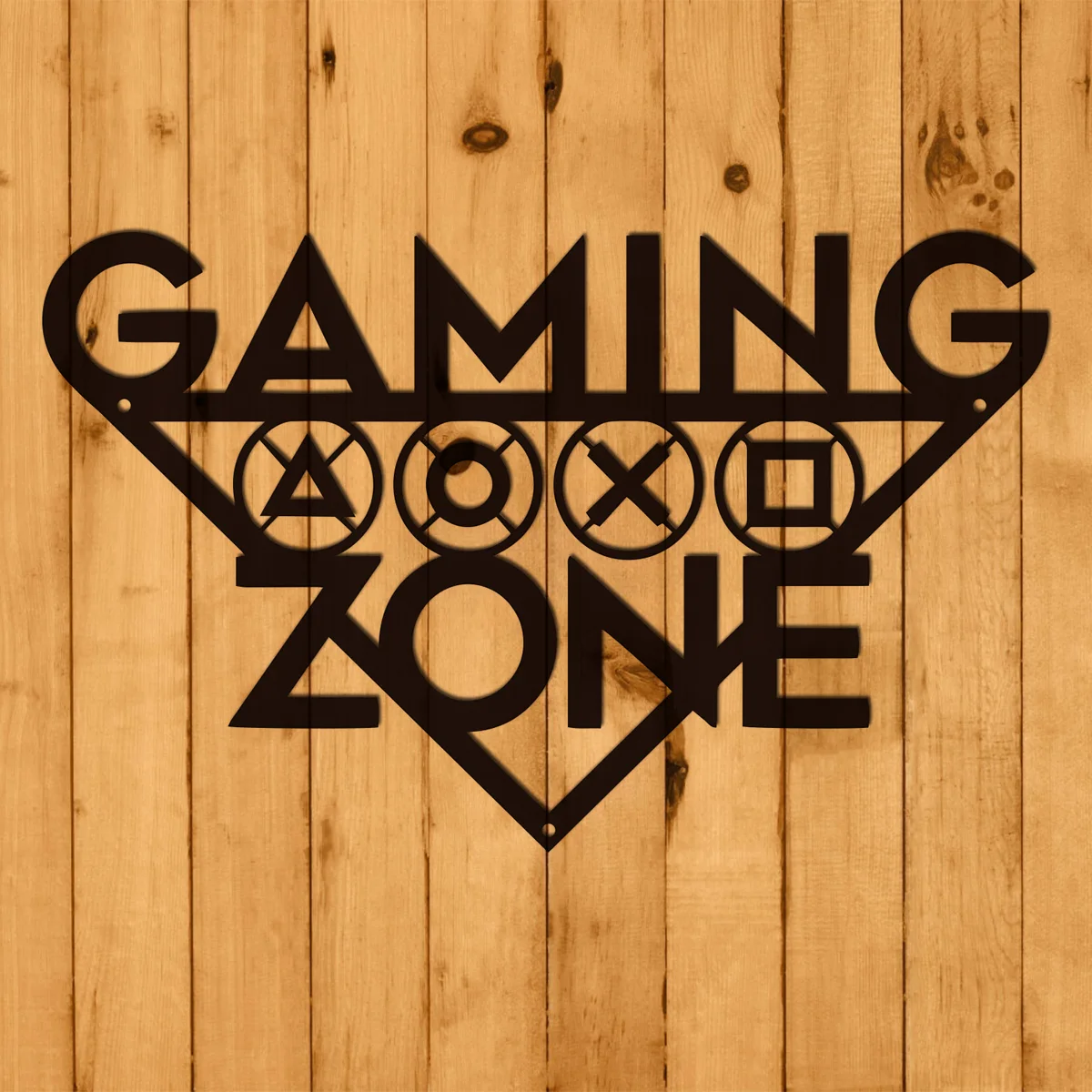 

Metal Iron Gaming Zone Wall Hanging Art Gamer Metal Wall Mounted Decor Gamer Room Sign Room Metal Home Decor Playroom Decor