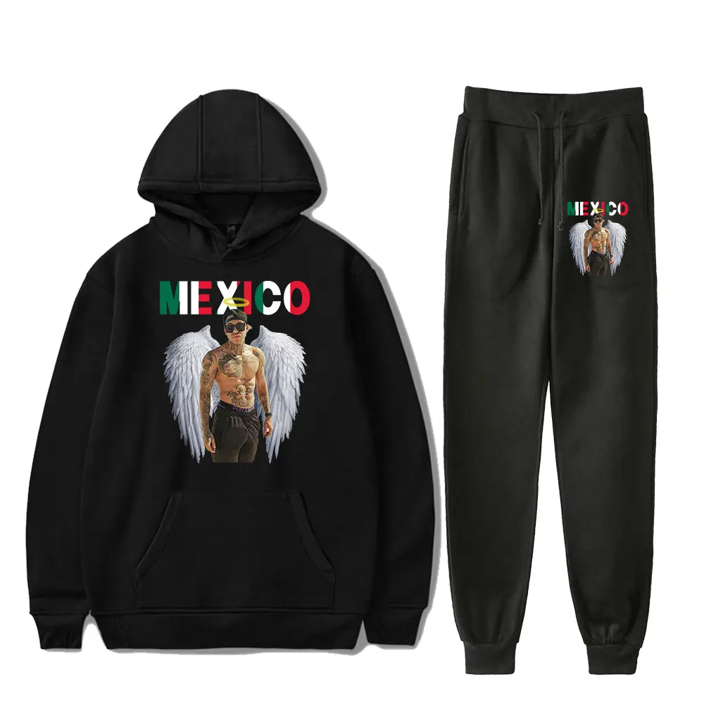 Lefty Sm Rapper Rip Vintage 90s Pullover Hoodies Set Men Women Fashion Autumn Hoodie+Pants Two-Piece Sets Clothing For Unisex