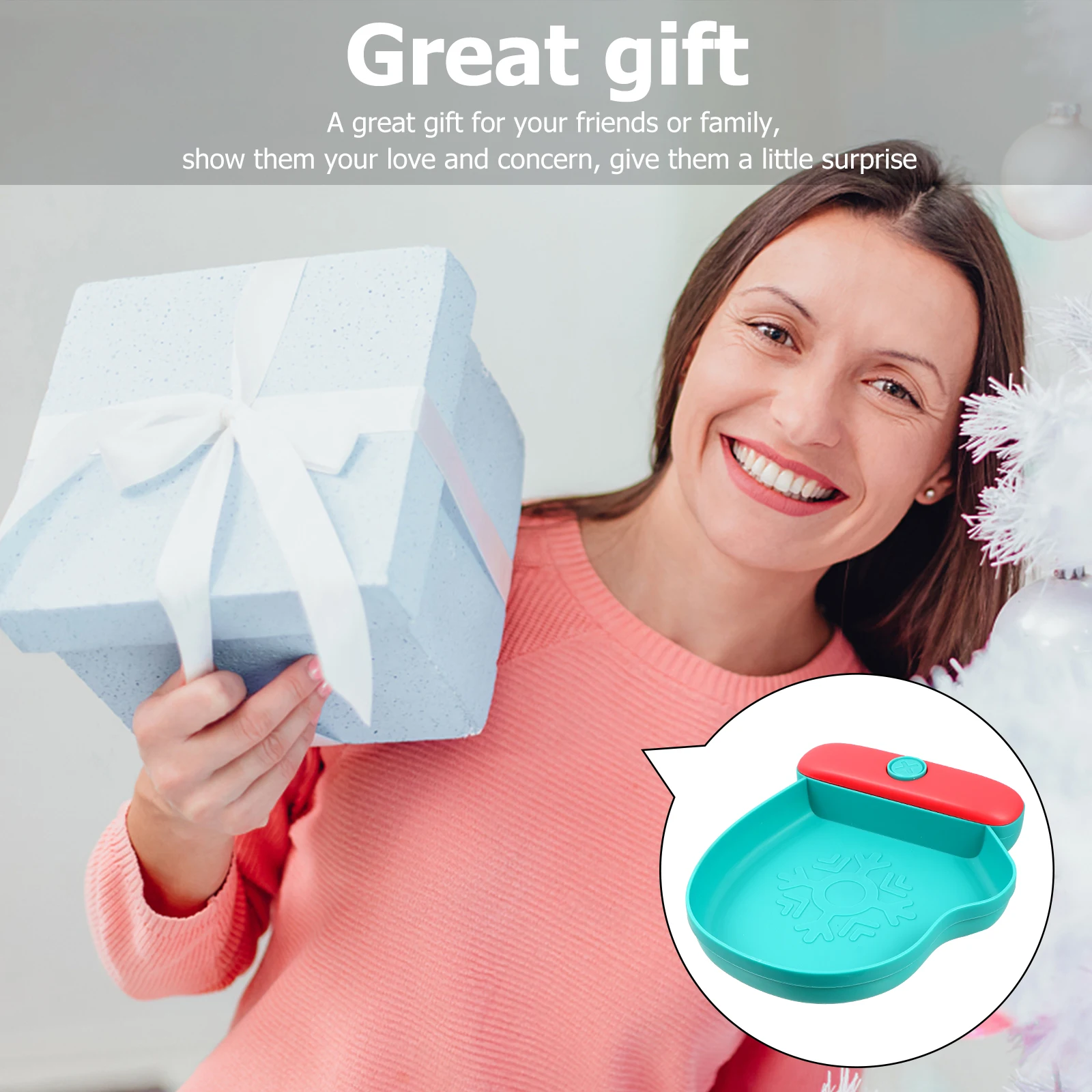 

1Pcs Xmas Mitten Snack Container High Quality PP Fruit Dish Candy Dessert Serving Tray Fruit Tray Snack Holder Snacks Nuts Trays