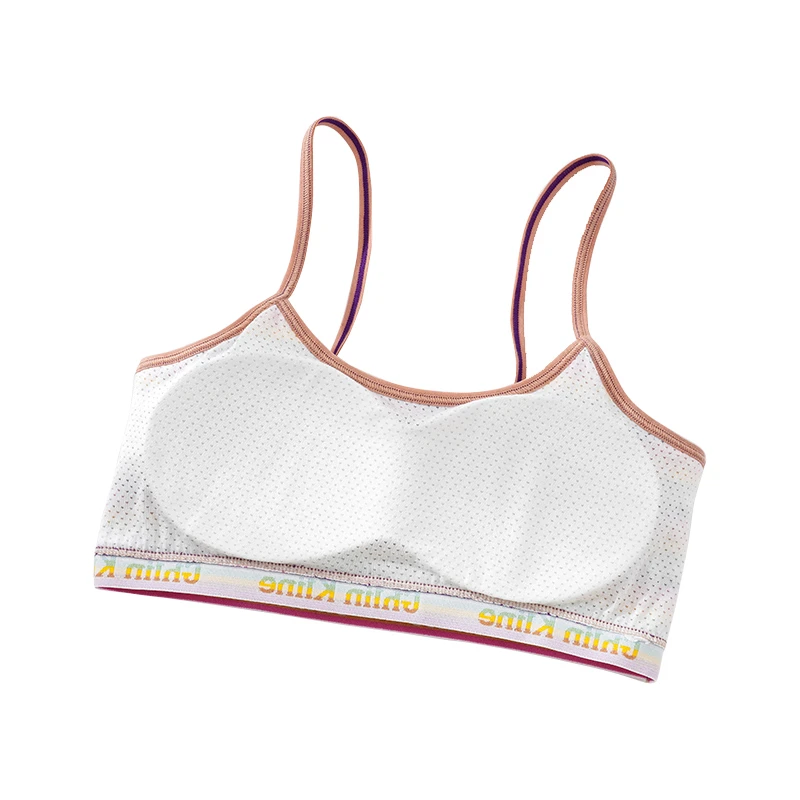 Universal Rainbow Camisole Bra Cotton Padded Bra  Women\'s Underwear  Anti Shake Women\'s Sports Bra