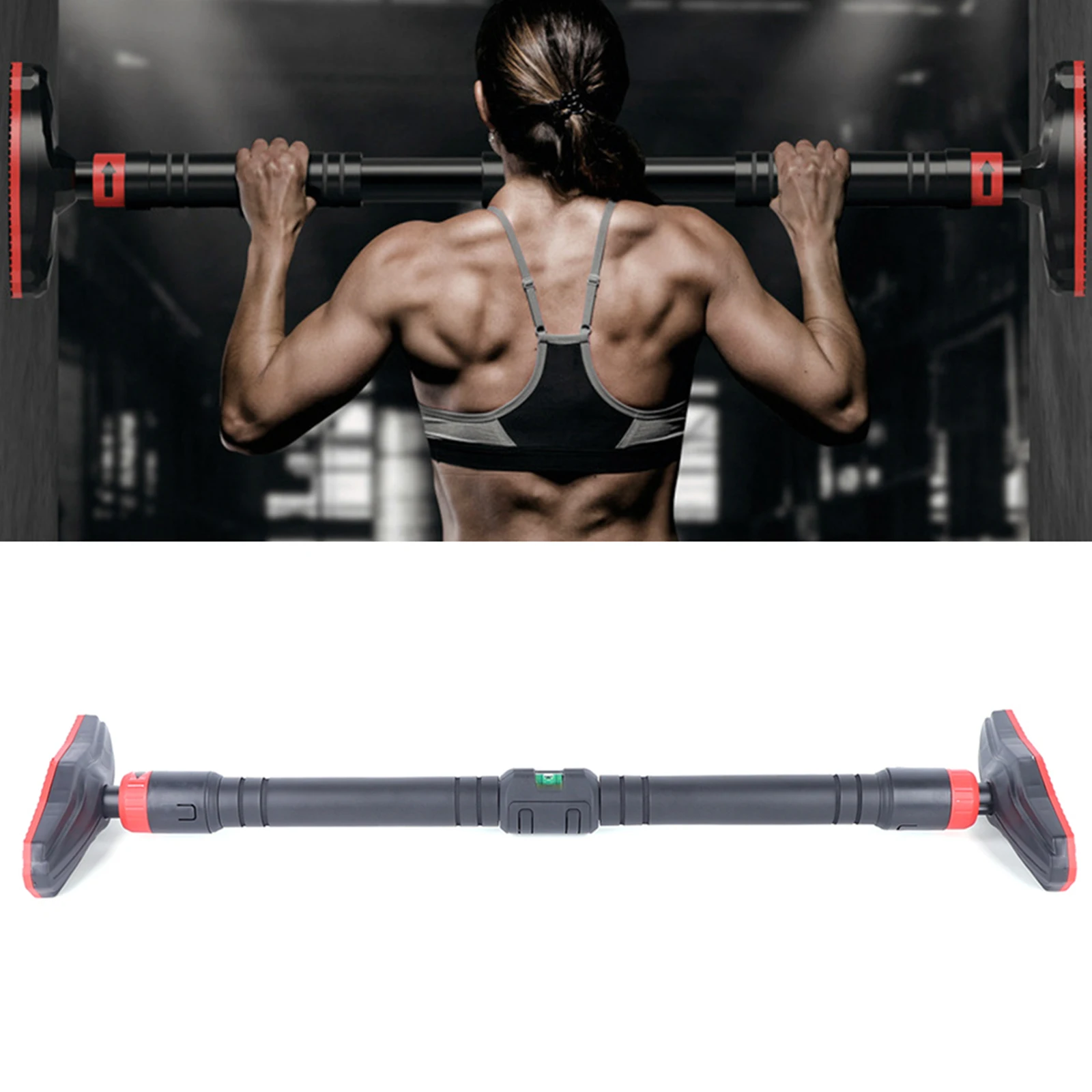 

Horizontal Pull-up Bar without Perforation, 73-105cm for Home