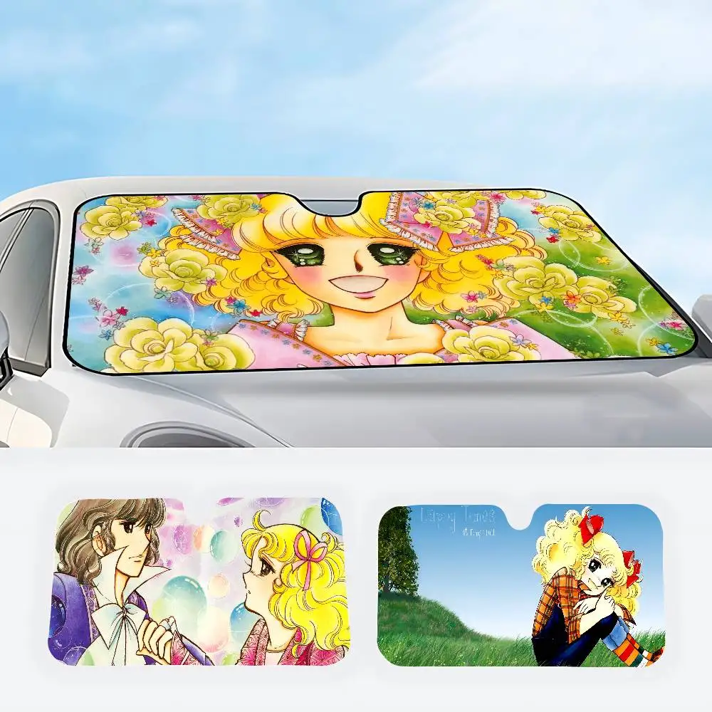 

Anime Manga C-Candy Car SunShade Car Sunshade Covers Cover Universal Windscreen Folding Visor
