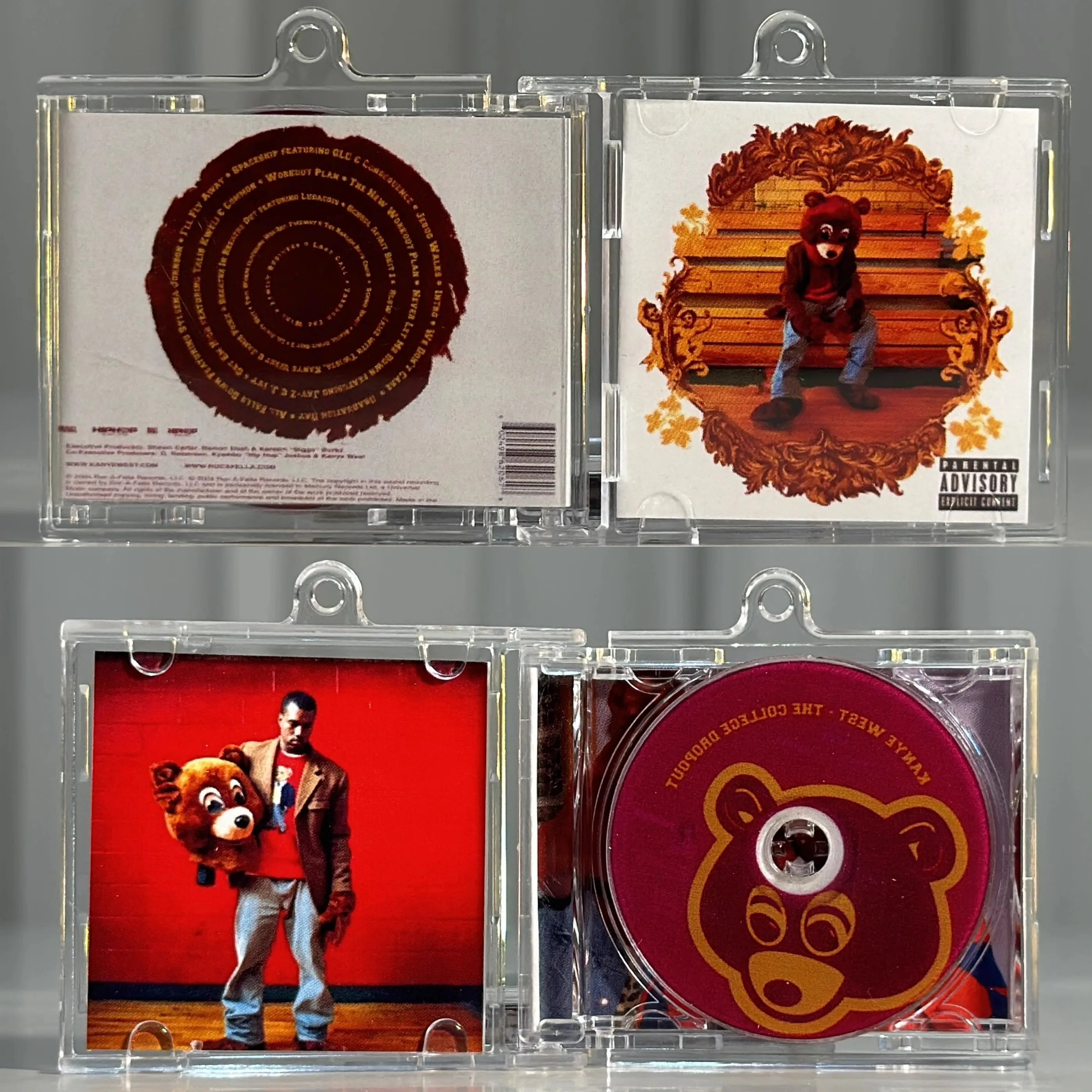 Yeezus-アクリルペンダントキーホルダー,キーリング,キーホルダー,DIY,歌の再生,アルバム,ミニミュージック,CD, NFC,コスプレ,ネックレス,バックパック