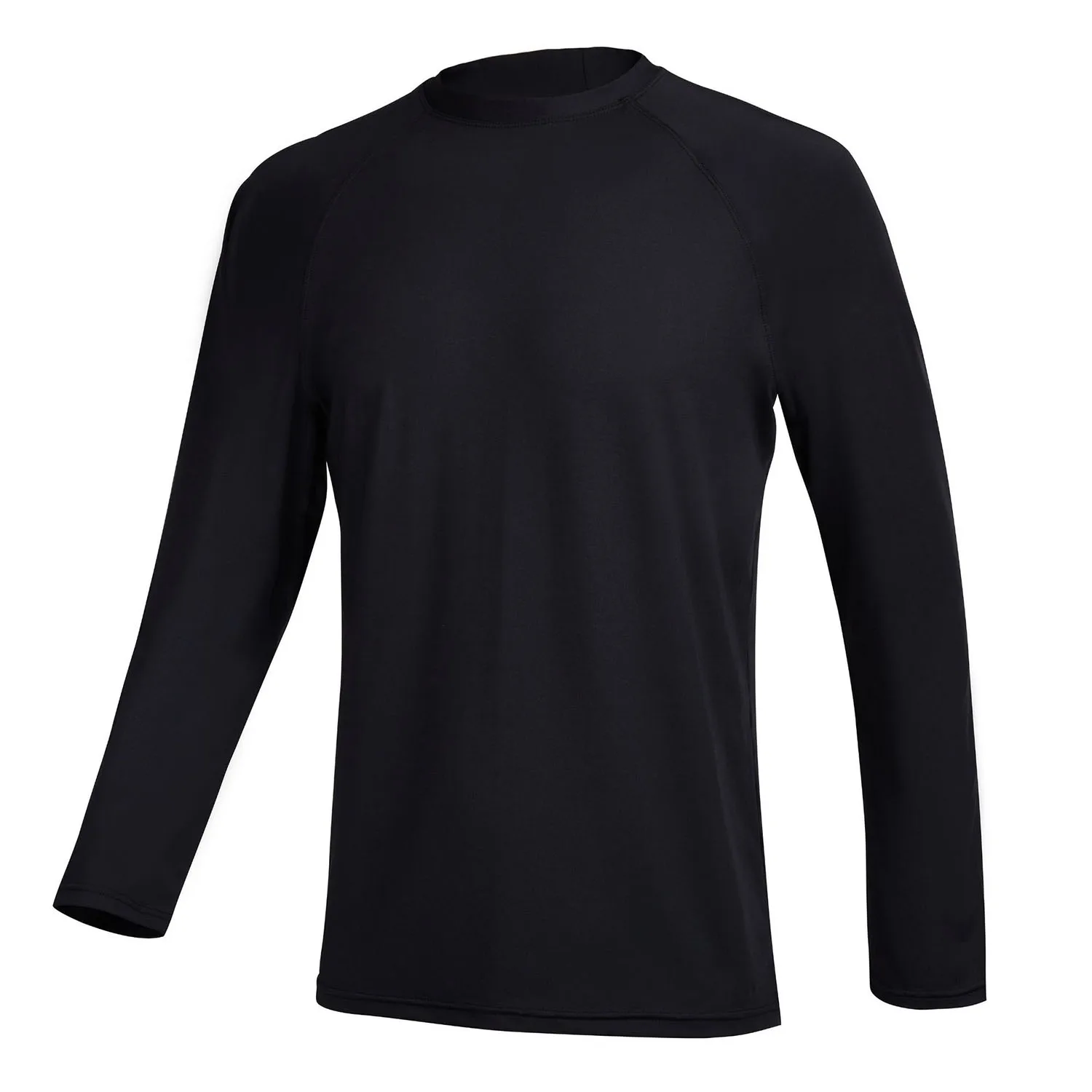 Herren Langarm Schwimm hemden Rash guard bis 50 UV Sonnenschutz hemd sportliches Training Laufen Wandern T-Shirt Bade bekleidung – Detail 16