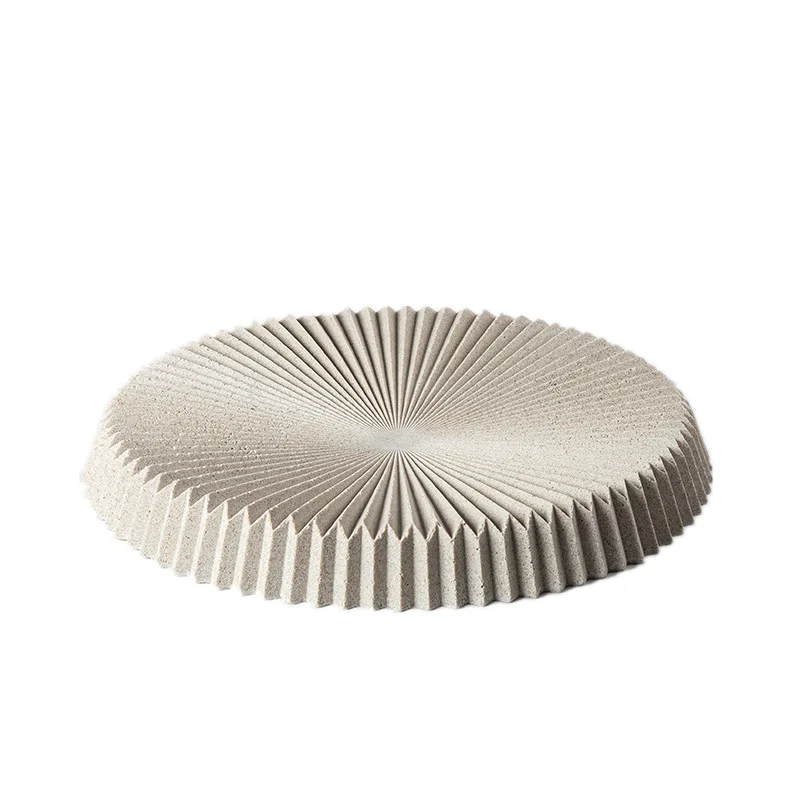 

Modern Striped Abstract Resin Crafts, Home Creative Fruit Plate Kitchen, Pastry Plate Exquisite