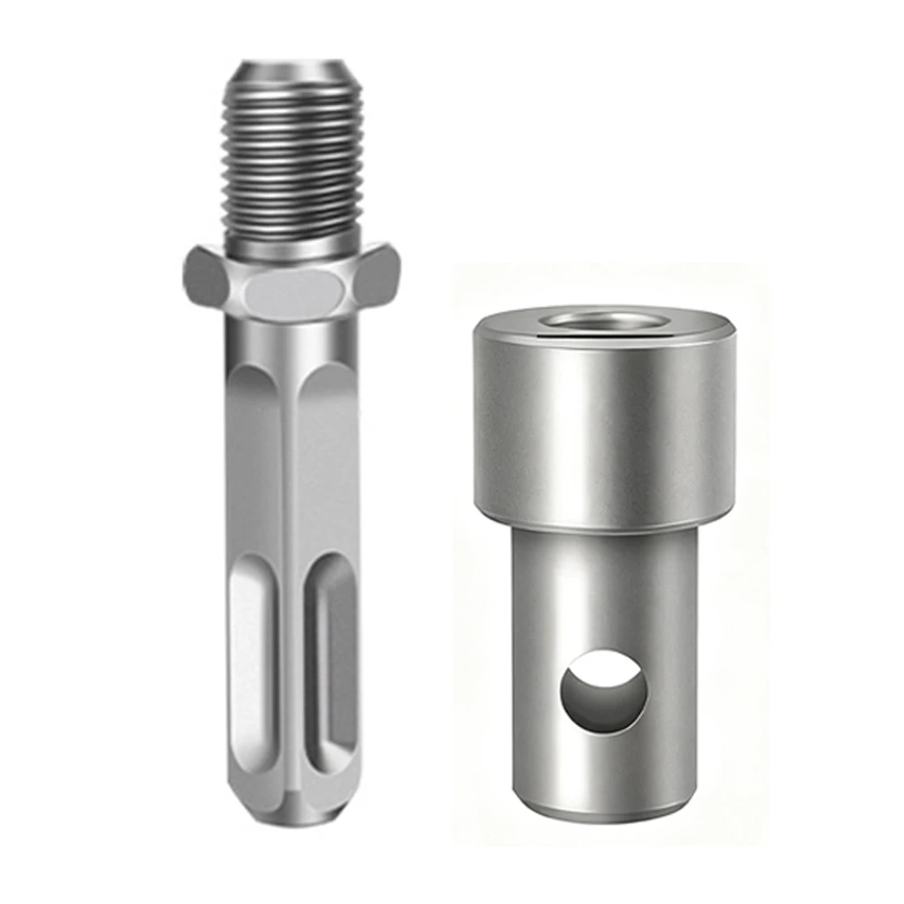 For Impact Wrench Compatible Earth Auger Adapter Tool with 4 Interface Types for Hammer Machine and Drill Applications