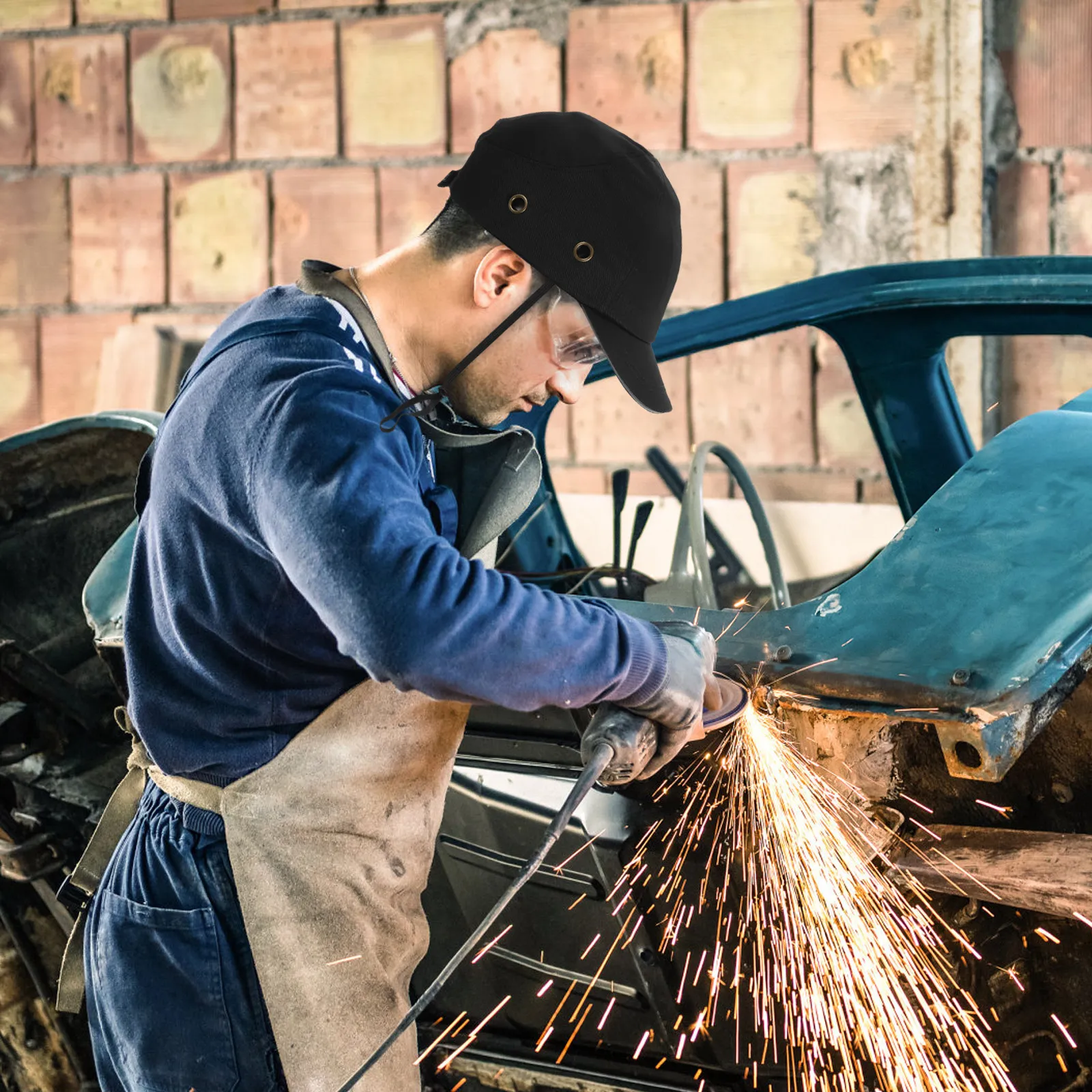 

Construction Safety Cap Welding Hat for Men Women Lightweight ABS Shell Eva Foam Cushion Comfort Long Wear Protection Welding