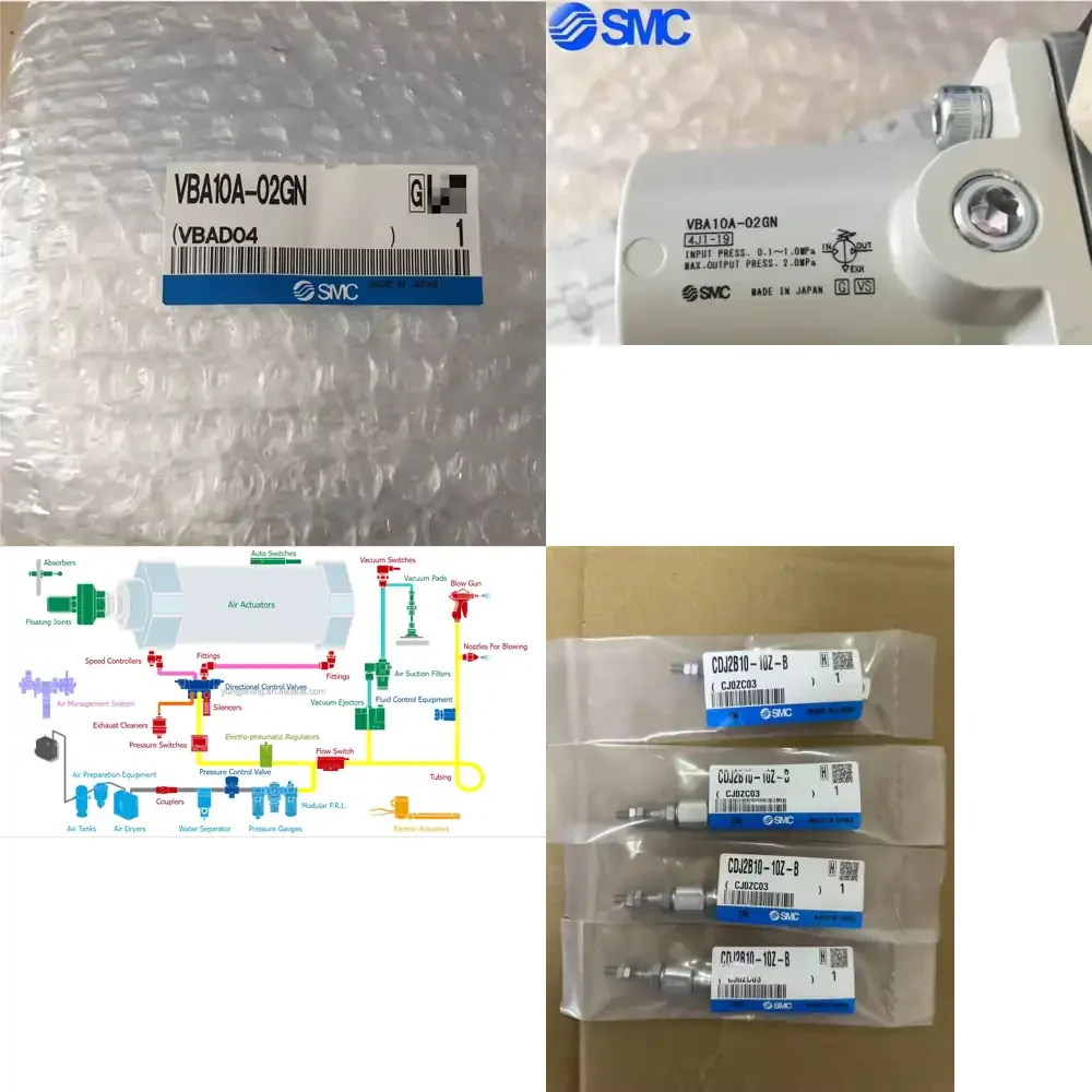 

SMC Original VBA Series Regulator Genuine VBA10A-02GN Cylinder Industrial Use New Valve Pneumatic Parts