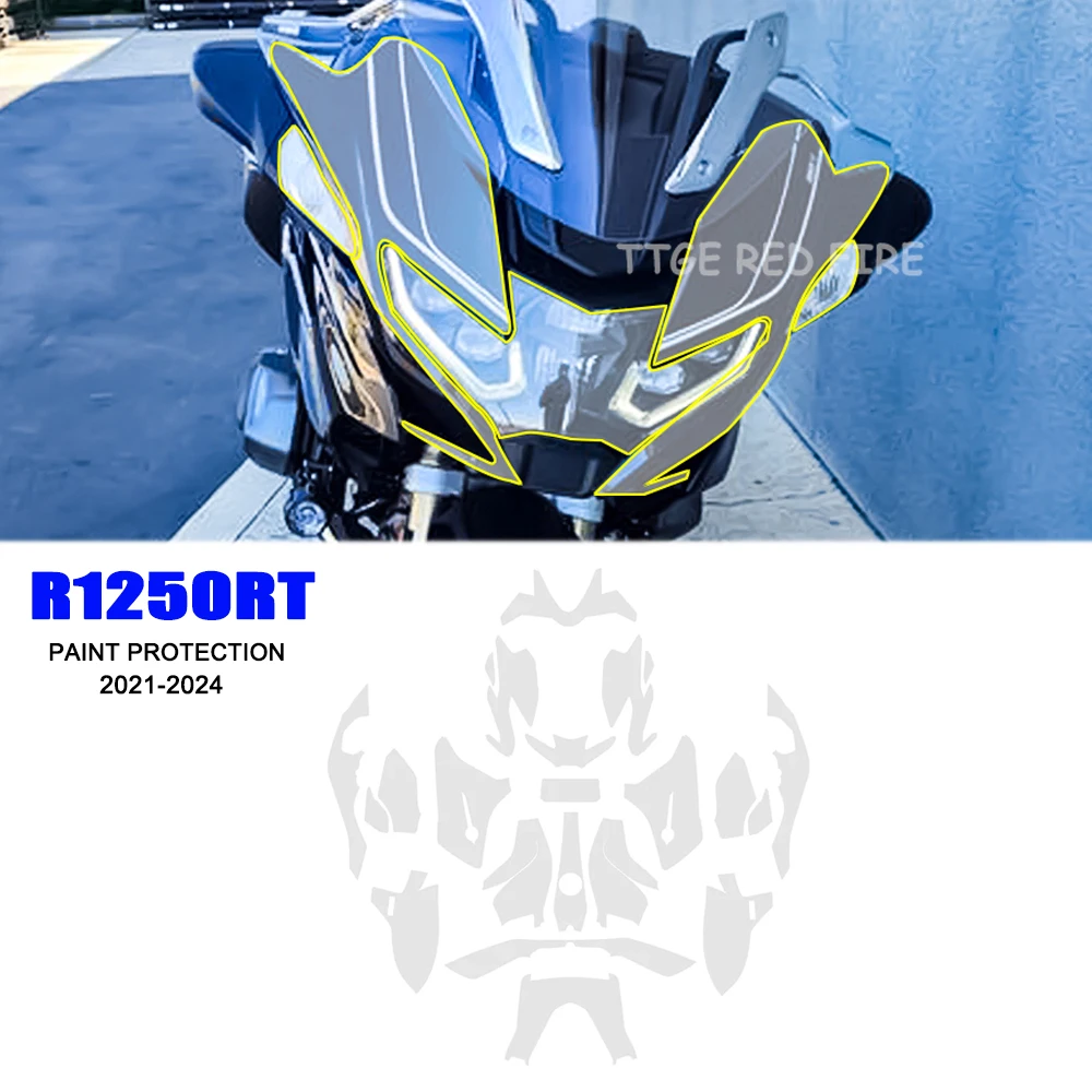 For BMW R 1250RT R1250RT 2021-2024 Accessories PPF Invisible car cover TPU Transparent Car Clothing Full Paint Protection Film