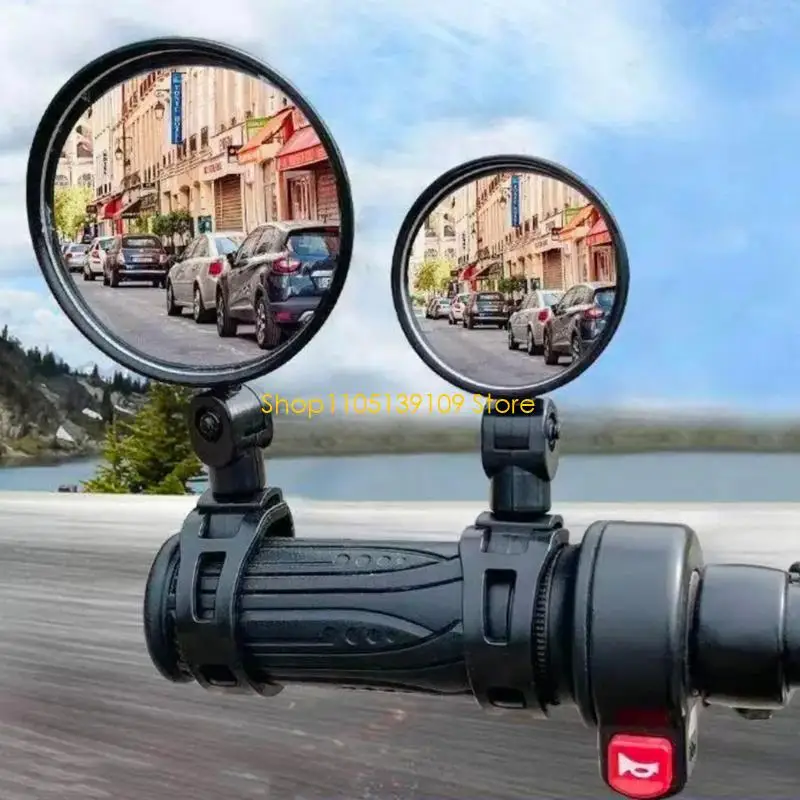 أداة مرآة دراجة Universal Bicycles Side Mirror أداة مراقبة الزاوية مع تصميم ABS تصميم التعديل #4